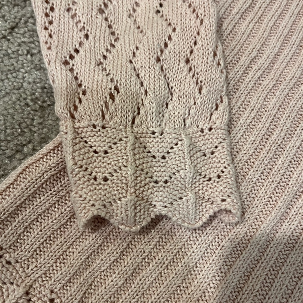 Lucky Brand Femme Linen Blend V-neck Sweater - Picture 4 of 9